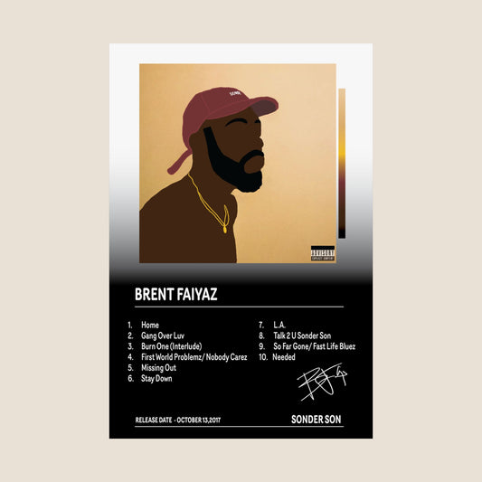 Brent Faiyaz – Sonder Son Album Cover Poster